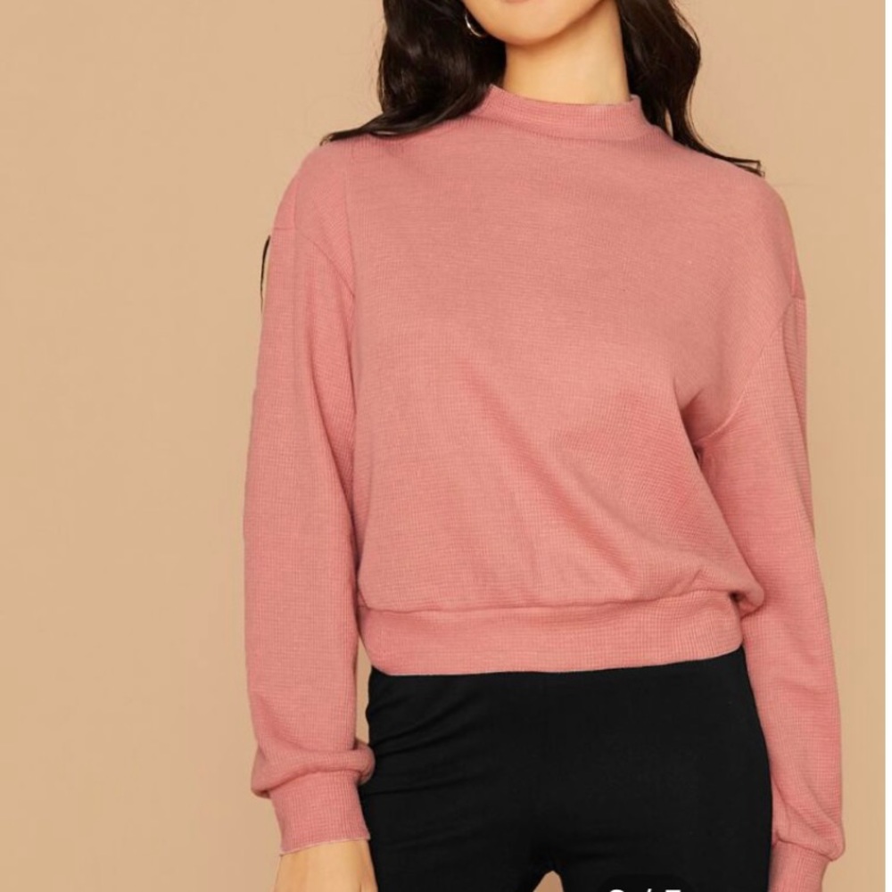 Women’s Waffle Long Sleeve Sweatshirt